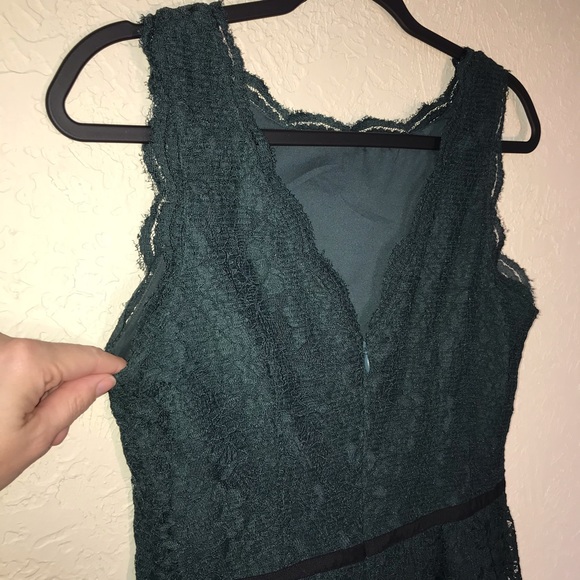 Ann Taylor Loft Dark Green Lace Dress - Picture 6 of 8